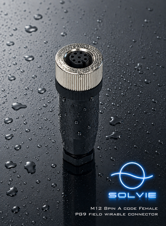 M12 8-Pin A-Coded Female Connector