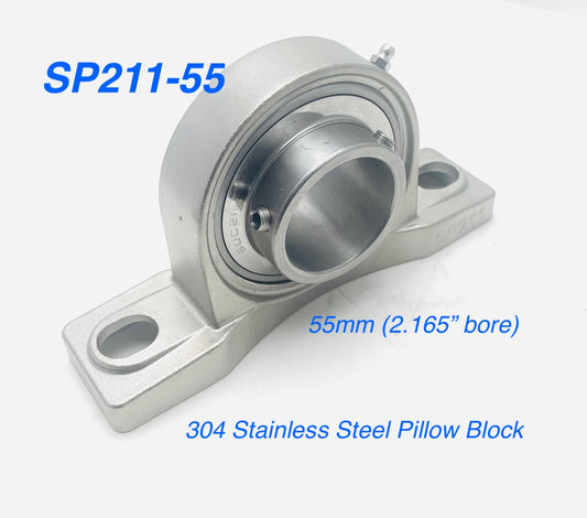 SP211-55 Stainless Pillow Block Bearing