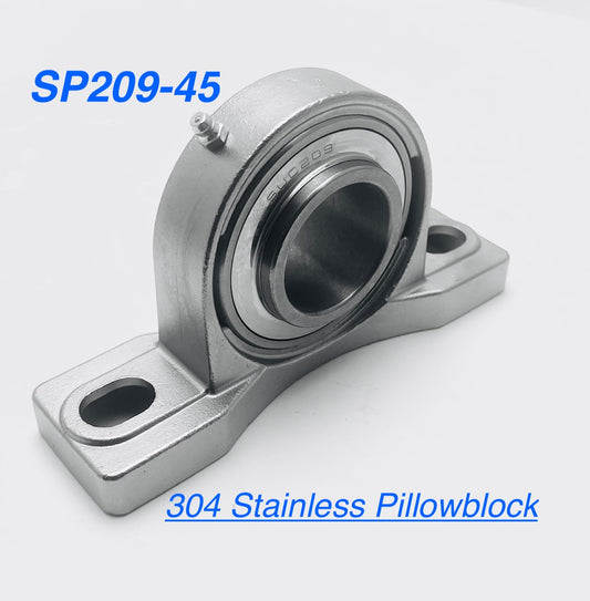SP209-45 Stainless Pillow Block Bearing